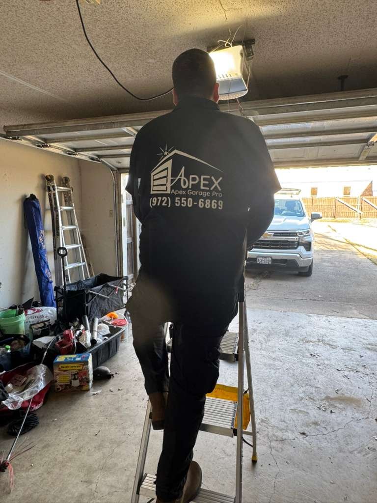 Garage door opener replacement service in McKinney TX by Apex Garage Pro