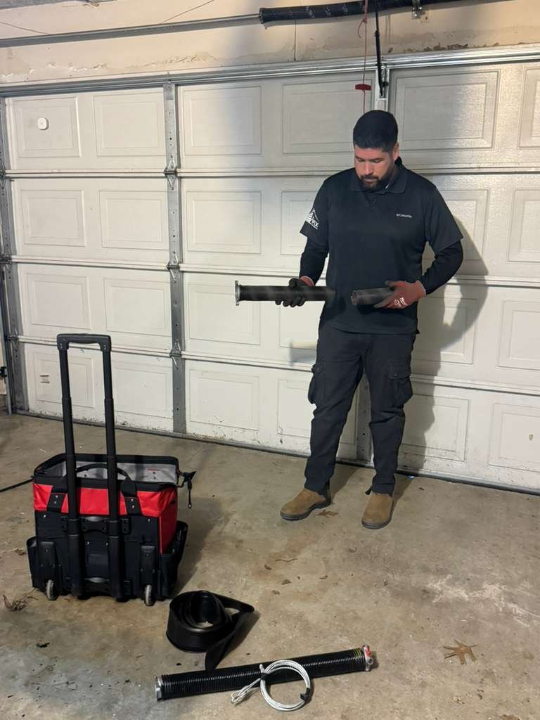 Garage door spring replacement in McKinney TX by Apex Garage Pro